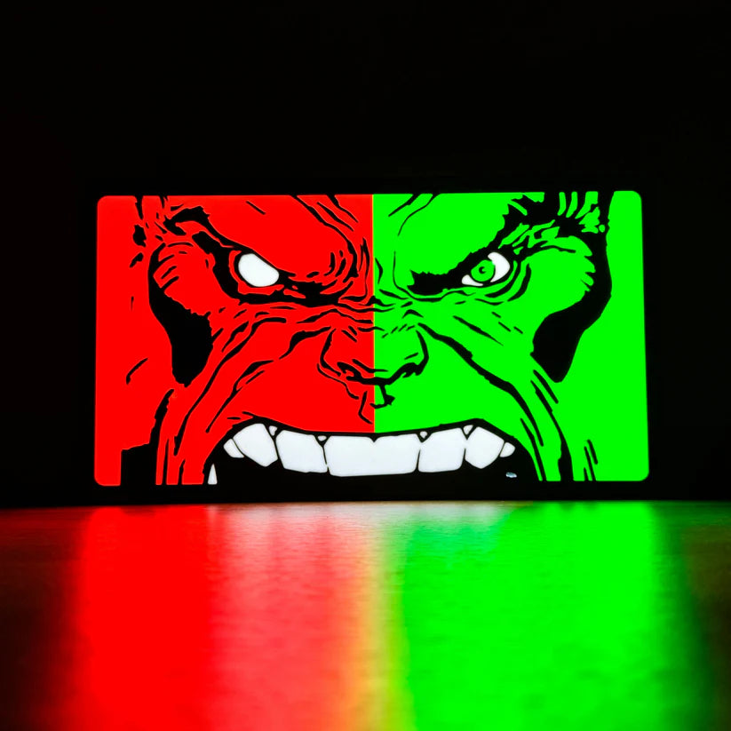 Hulk - Red and Green Hulk - 3D Printed Light Box