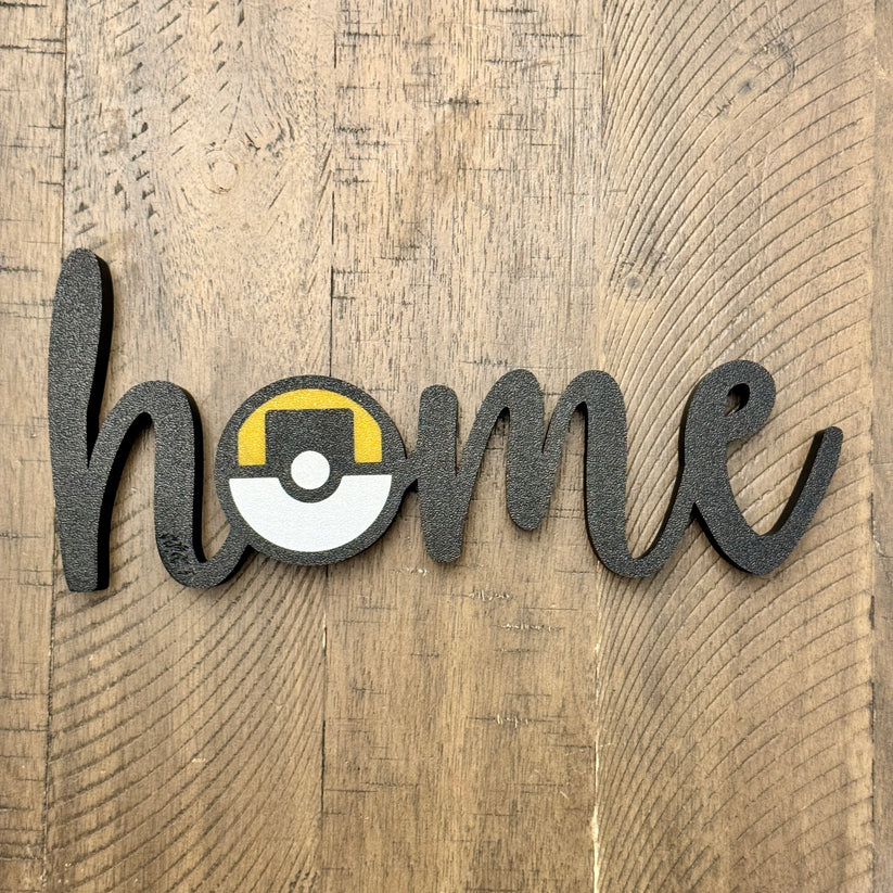 Ultra Pokeball Home Sign