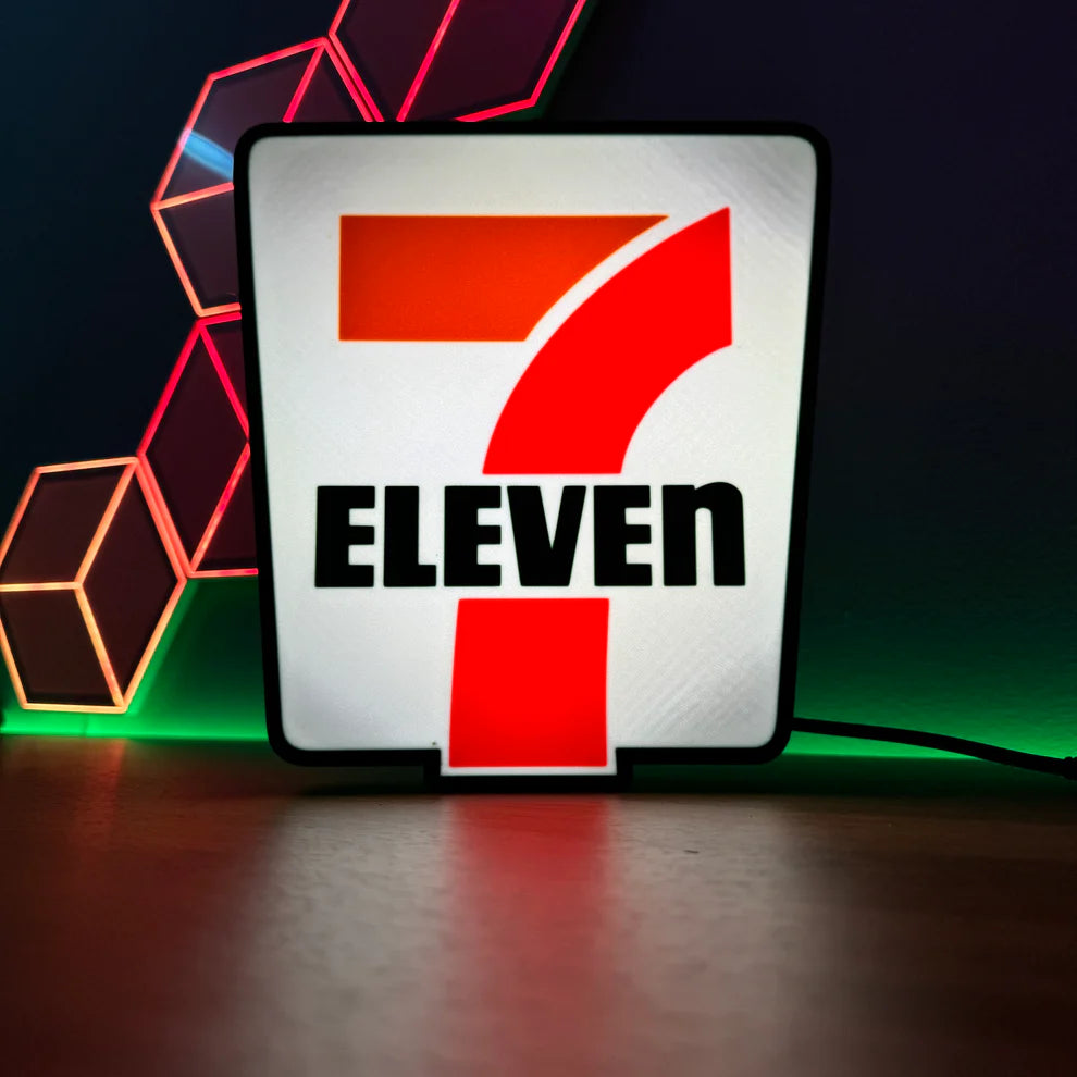 711 Logo - 3D Printed Light Box