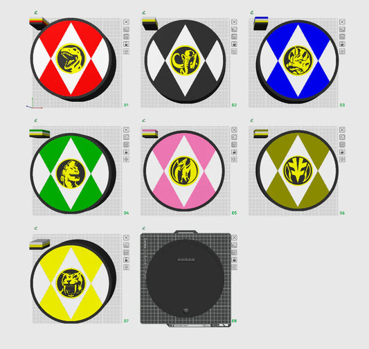 Power Rangers - 3D Printed Light Box