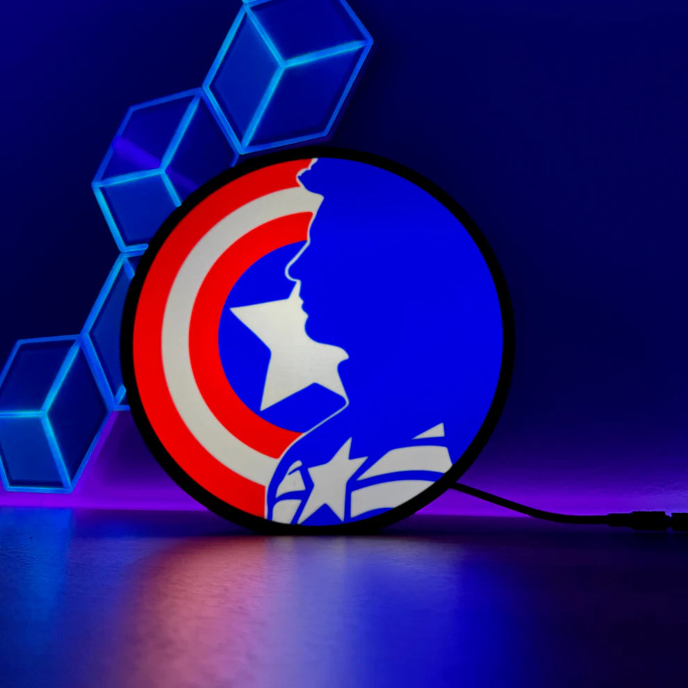Captain America - 3D Printed Light Box