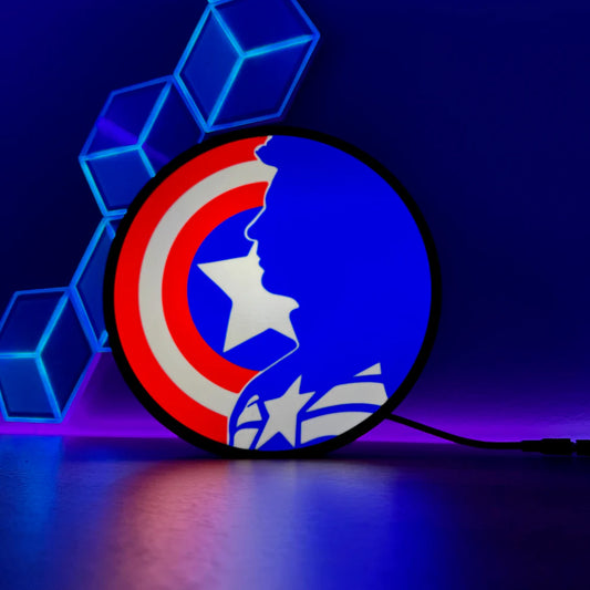 Captain America - 3D Printed Light Box