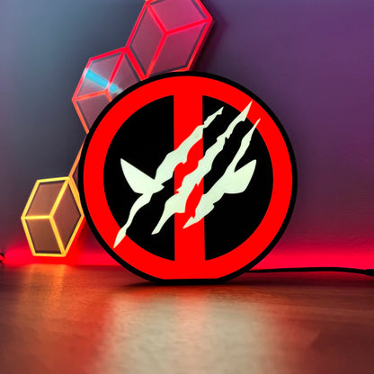 Deadpool and Wolverine - 3D Printed Light Box
