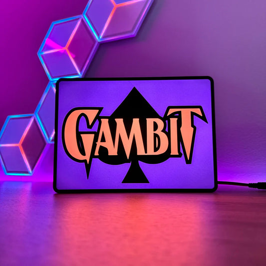 Gambit X-Men - 3D Printed Light Box