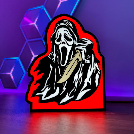 Scream Ghost Face - 3D Printed Light Box