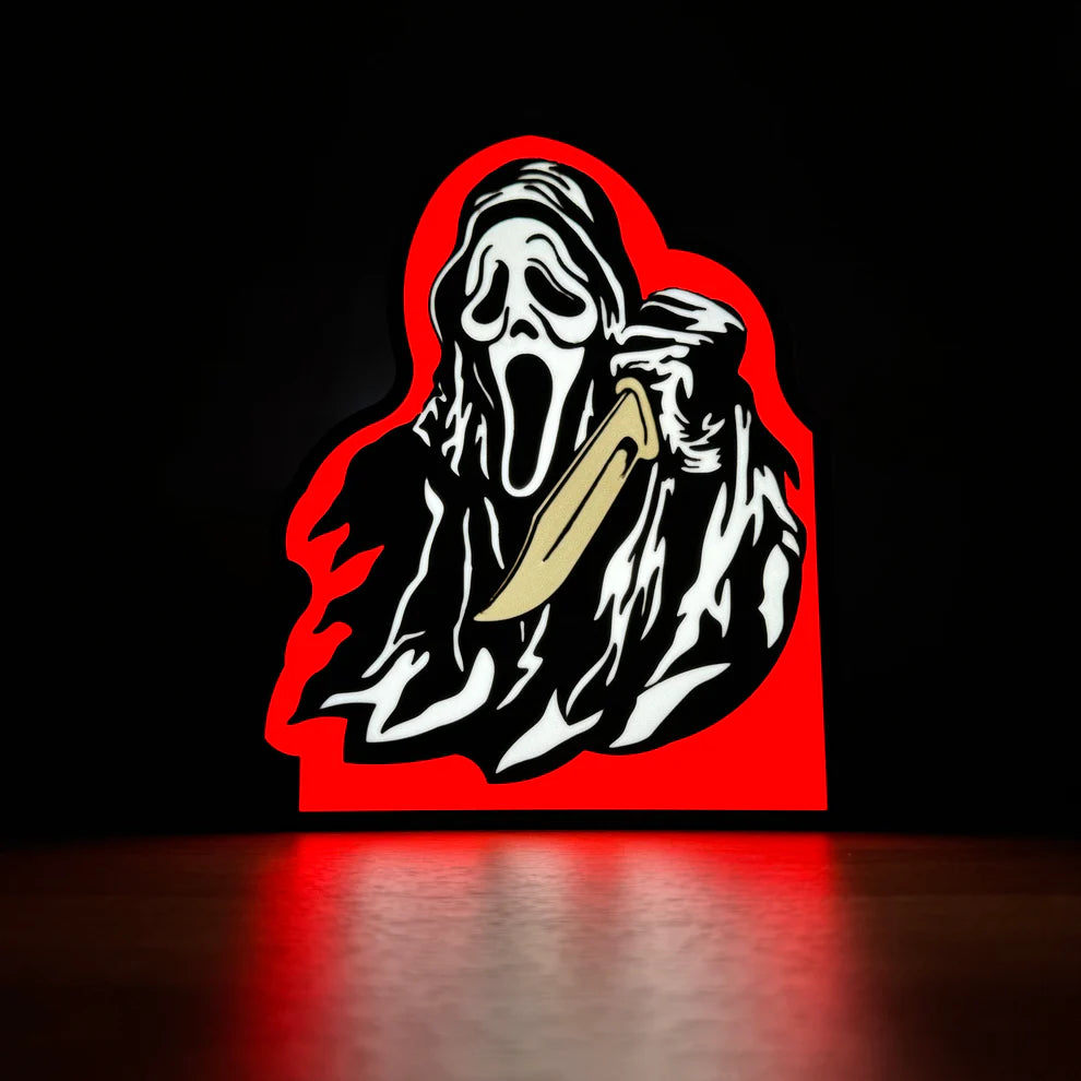 Scream Ghost Face - 3D Printed Light Box