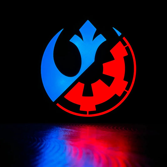 House Divided Star Wars - 3D Printed Light Box