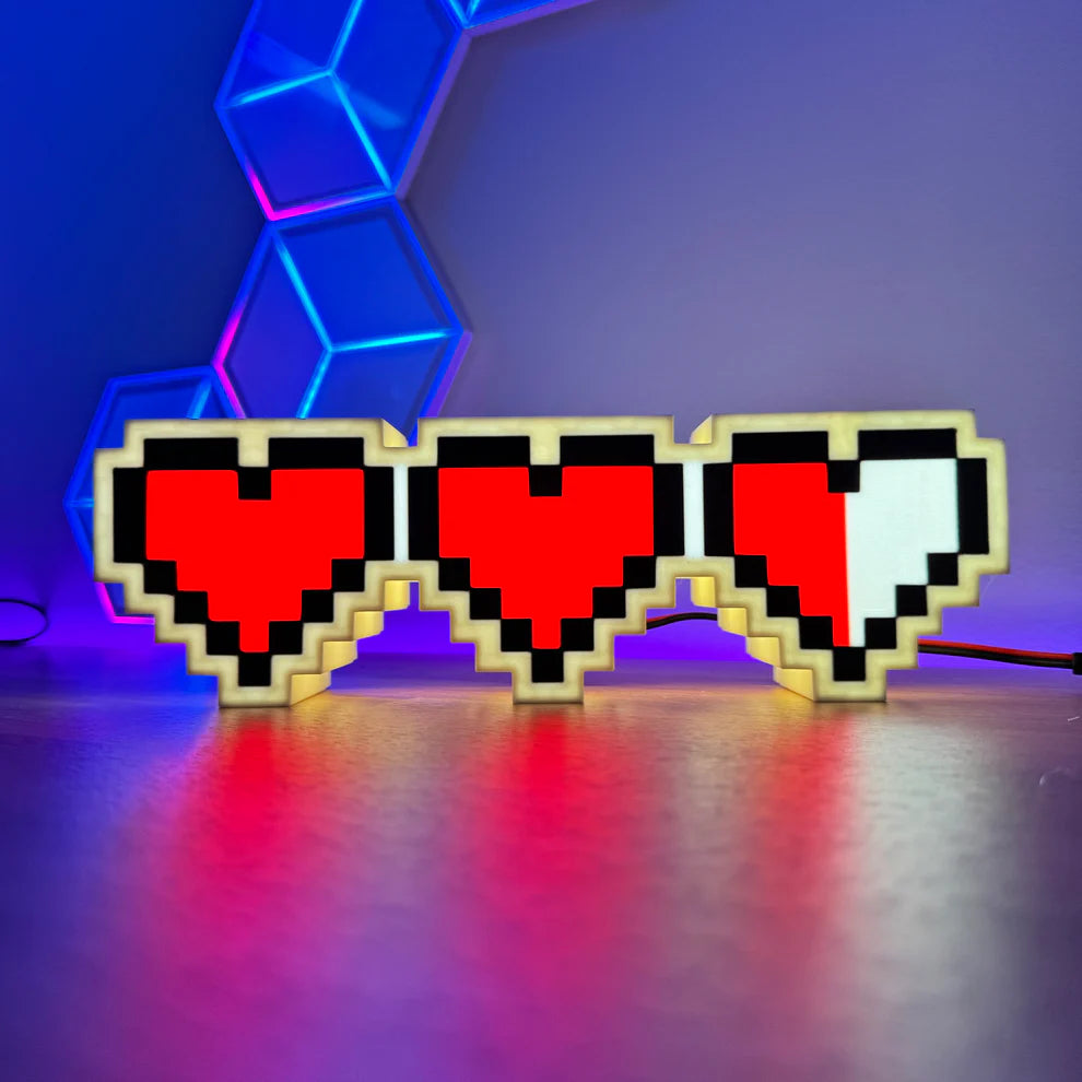 Life Hearts Zelda - 3D Printed Light Box