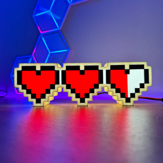 Life Hearts Zelda - 3D Printed Light Box