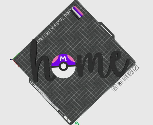 Master Pokeball Home Sign