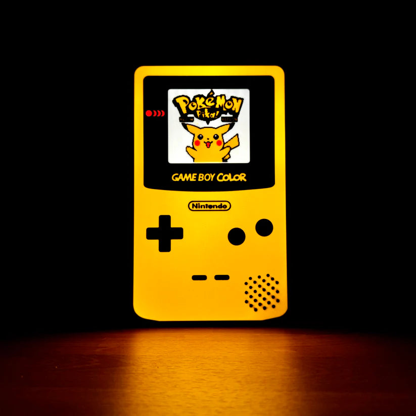 Pikachu Yellow Version Gameboy Color - 3D Printed Light Box
