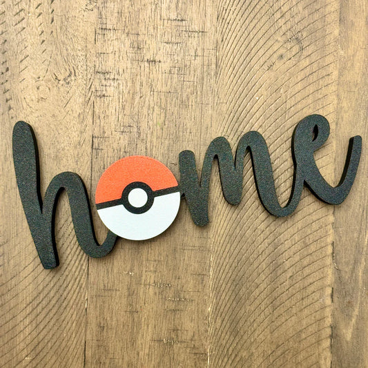 Poke Ball Home Sign