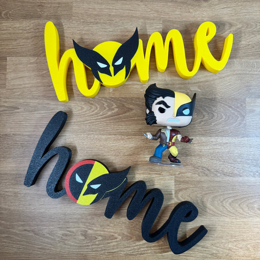 Wolverine and Deadpool Home Sign